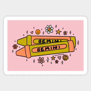 Gemini Crayon Magnet